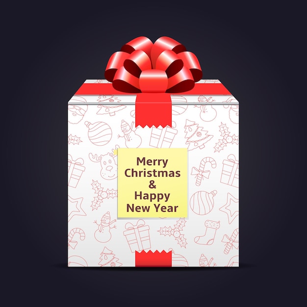 Vector christmas gift box