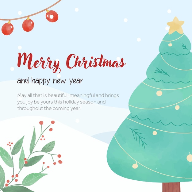 Vector christmas gift card