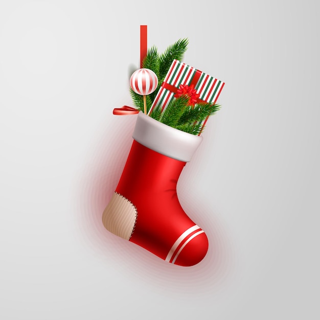 クリスマスプレゼントの靴下バッグ