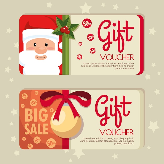 Christmas gift voucher gift card