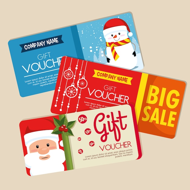 Christmas gift voucher gift card