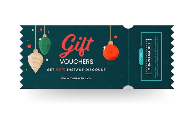 Christmas gift voucher set