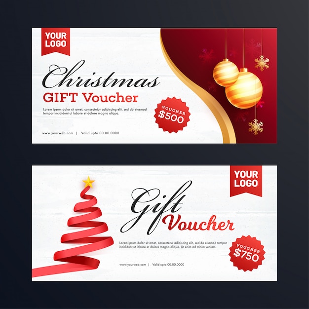 Christmas gift vouchers.