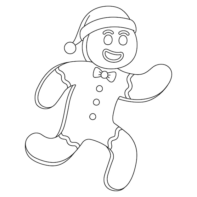 gingerbread man coloring pages for adults