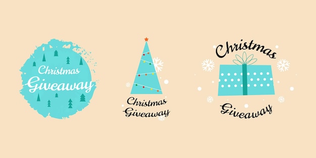 Christmas giveaway labels