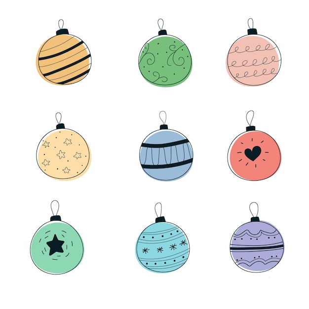 christmas glass toy with colored spots