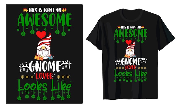 Christmas Gnomes Xmas T-Shirt Design