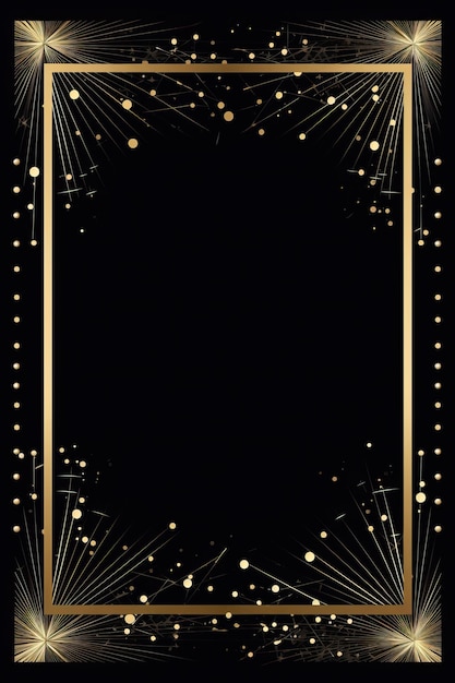 Christmas gold black frame background border pattern yellow shinny winter theme