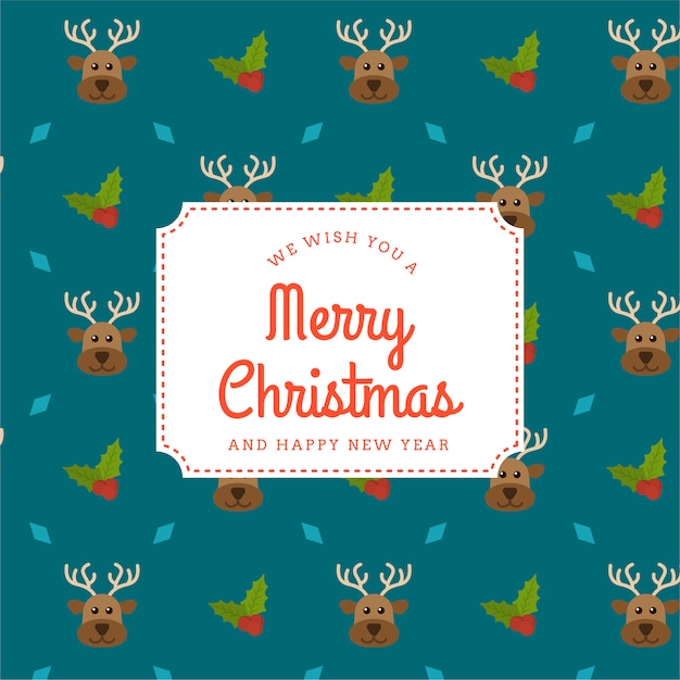 Vector christmas greeting background