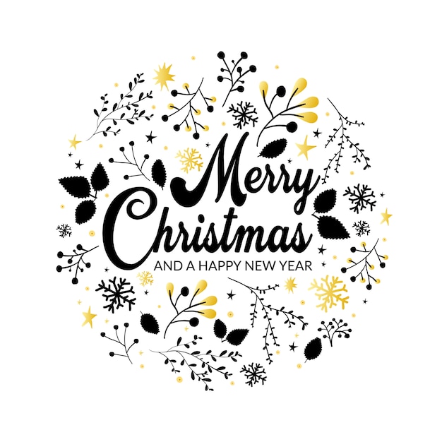 Christmas Greeting belettering van ontwerp