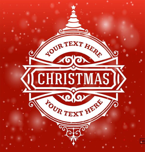 Vector christmas greeting card background