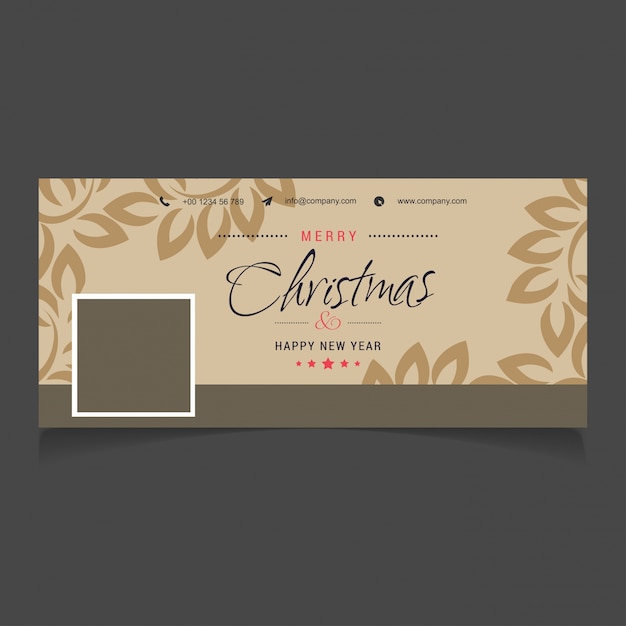 Christmas greeting card or poster design. merry christmas typography holidays wish logo emblem template cover photo