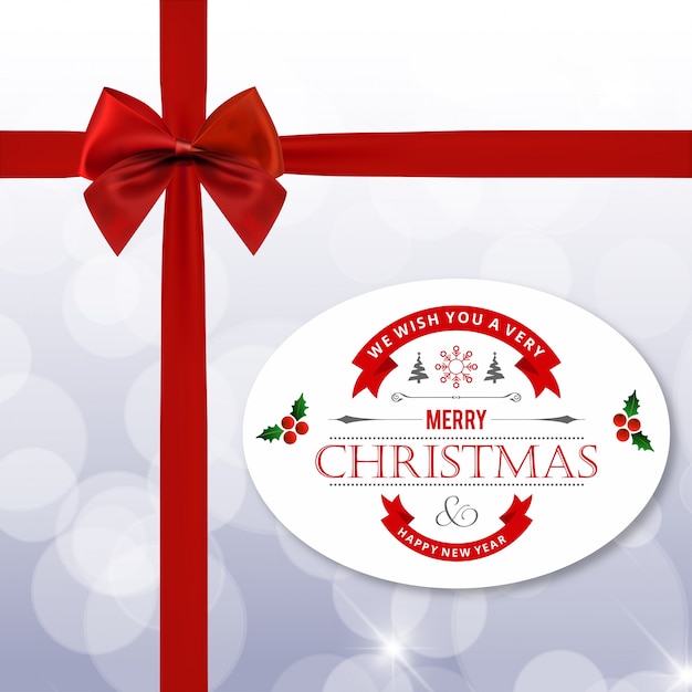 Christmas greeting card or poster design