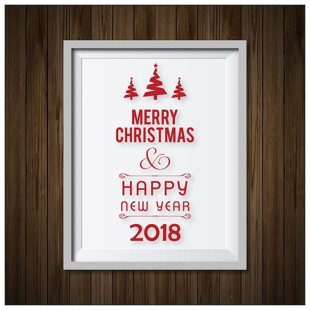 Christmas greeting card or poster design