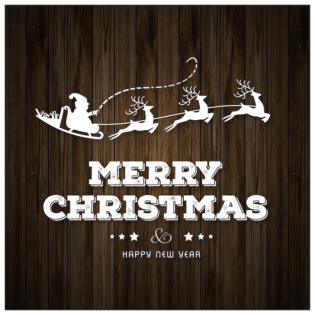 Vector christmas greeting card or poster design