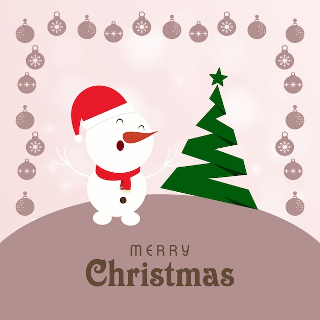 Christmas greeting card or poster design