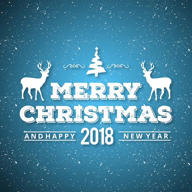 Christmas greeting card or poster design