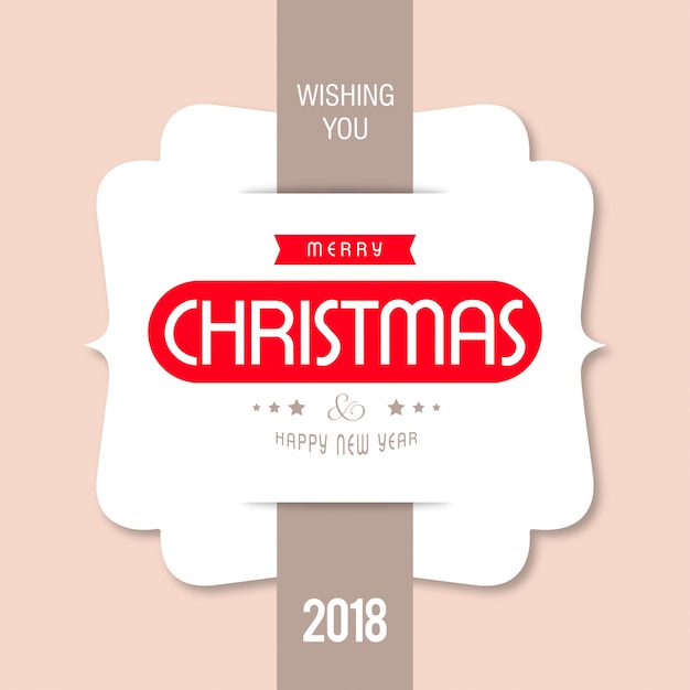 Christmas greeting card or poster design