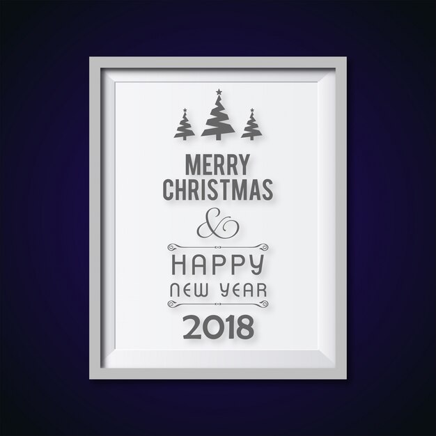 Christmas greeting card or poster design