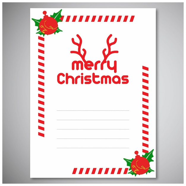 Christmas greeting card or poster design