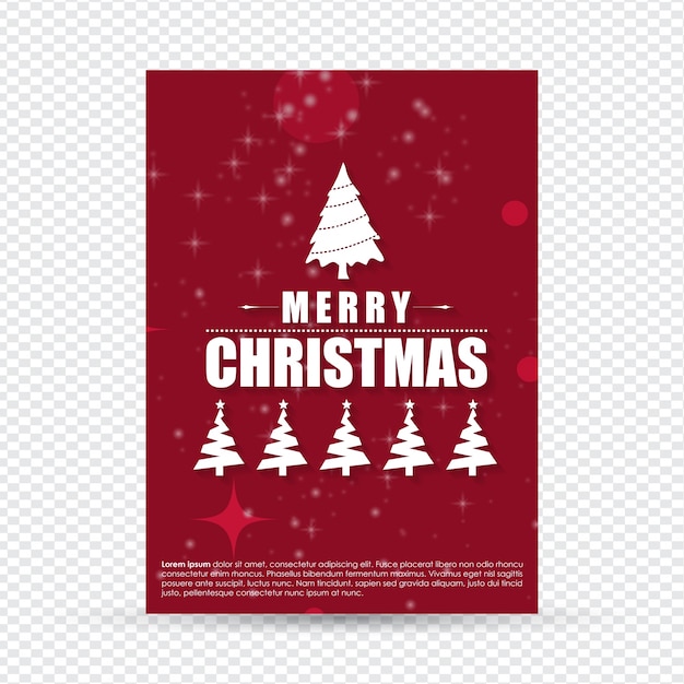 Christmas greeting card or poster design