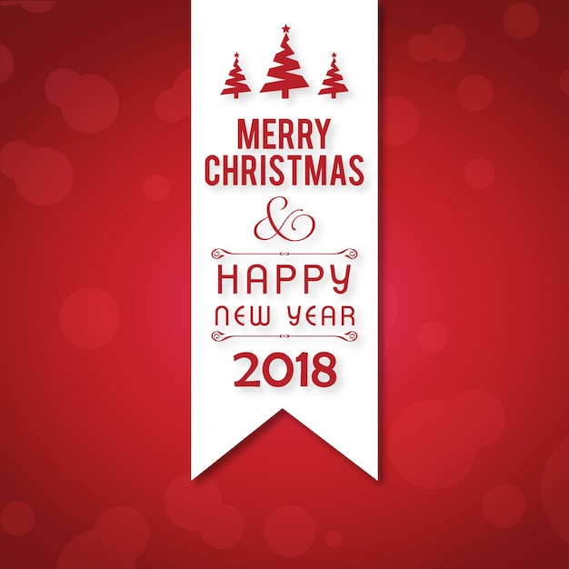 Christmas greeting card or poster design