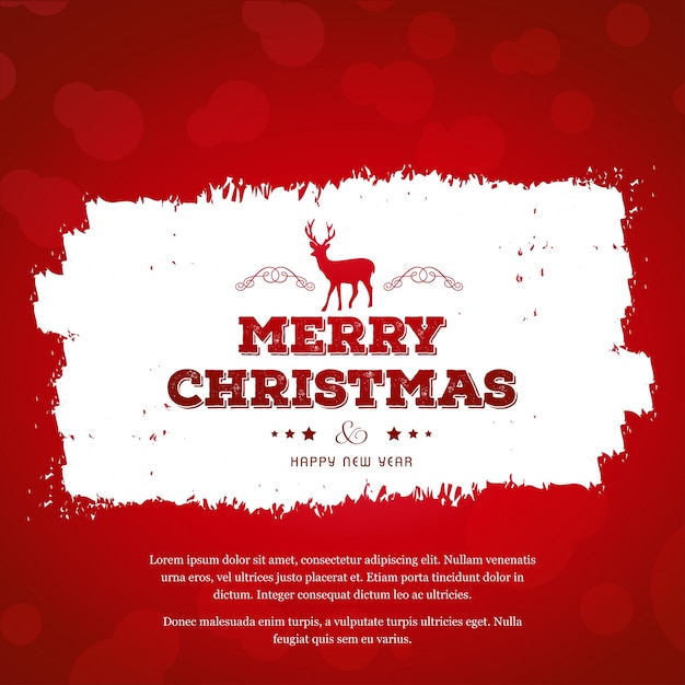 Christmas greeting card or poster design