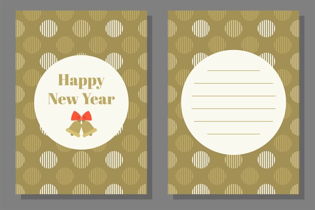 Vector christmas greeting card template