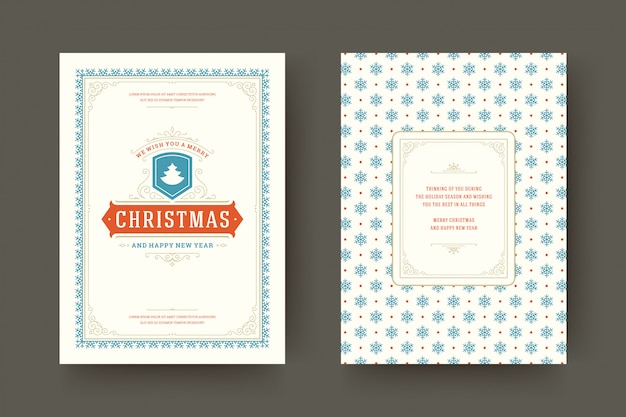 Christmas greeting card  template  .