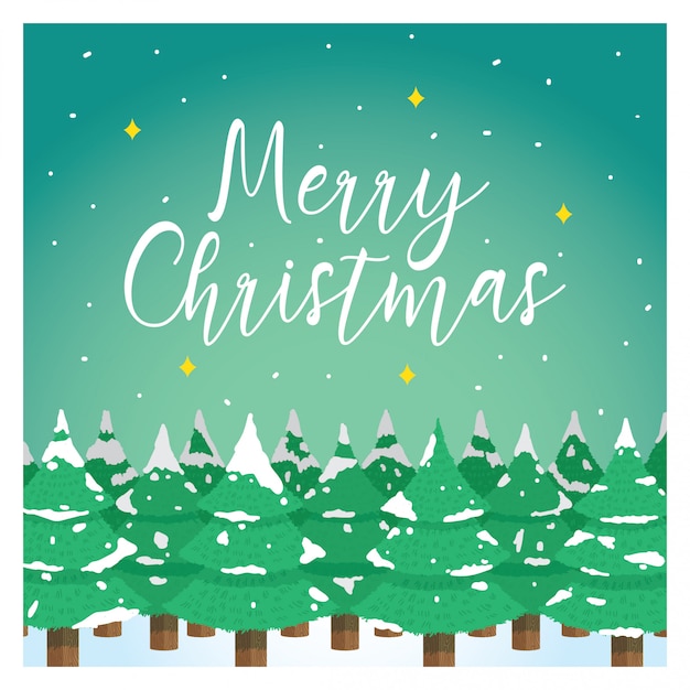 Vector christmas greeting card