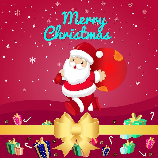 Vector christmas greeting card