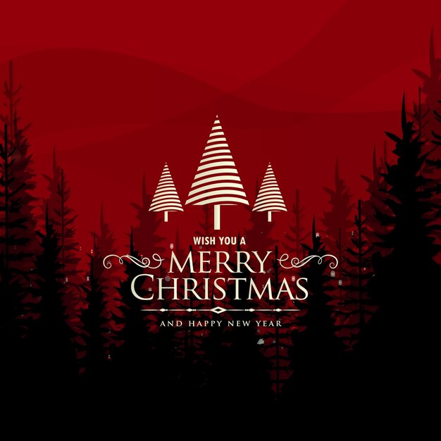 Christmas greeting cards with text Merry Christmas and happy new year