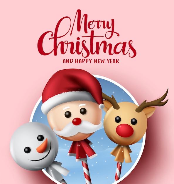 Premium Vector | Christmas greeting vector background design merry ...