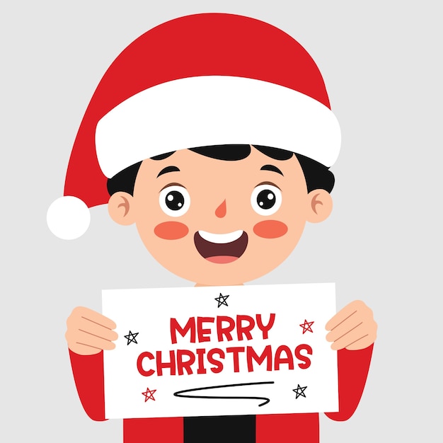 Christmas Greeting With Cartoon Characters