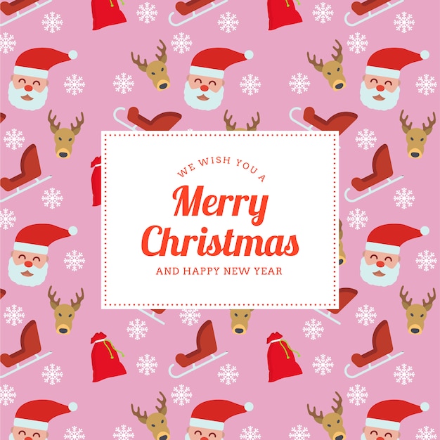 Vector christmas greetings background