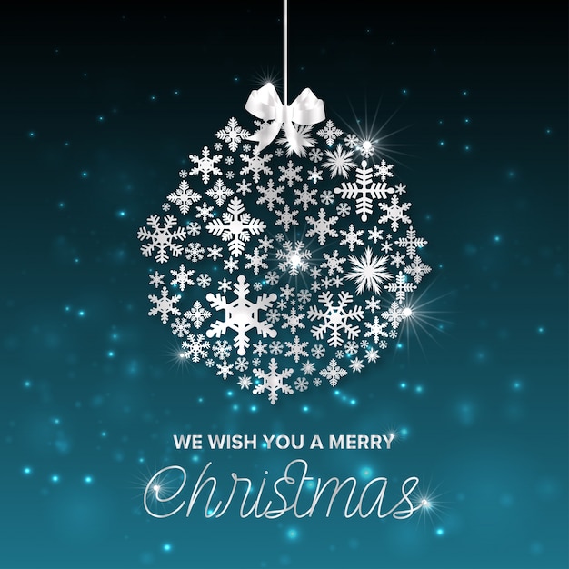 Vector christmas greetings card