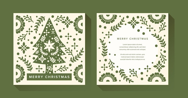 Vector christmas greetings card