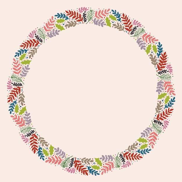 Christmas Hand Drawn Wreath 