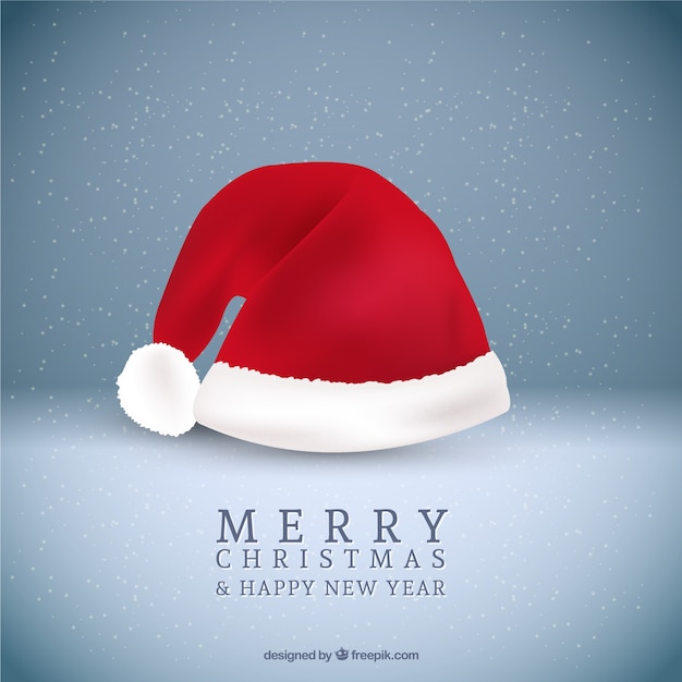 Premium Vector  Christmas hat background