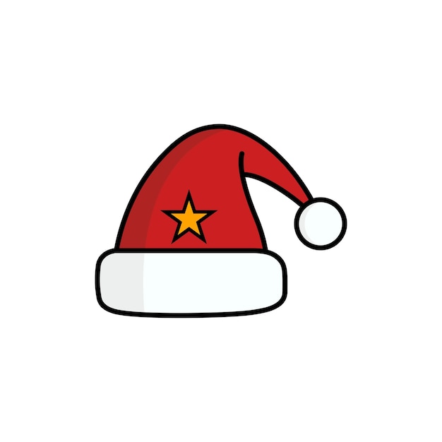 Christmas Hat Icon Vector Design Template