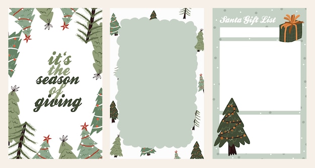 Рождественский праздник праздник дизайн коллекции набор стикеров