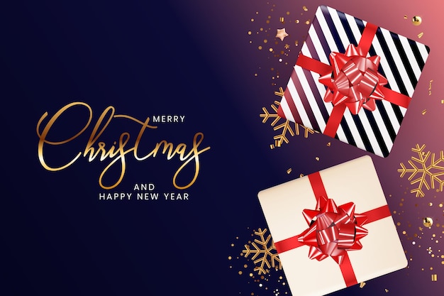 Christmas holiday party background happy new year and merry christmas poster template