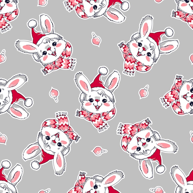 Christmas holiday seamless pattern for wrapping paper