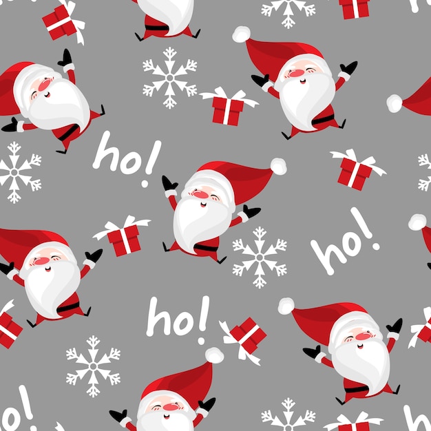 Christmas holiday season seamless pattern.