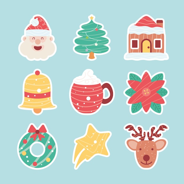 Christmas icon set