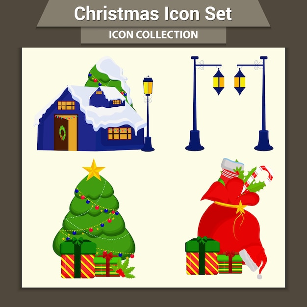 Christmas Icon Set.