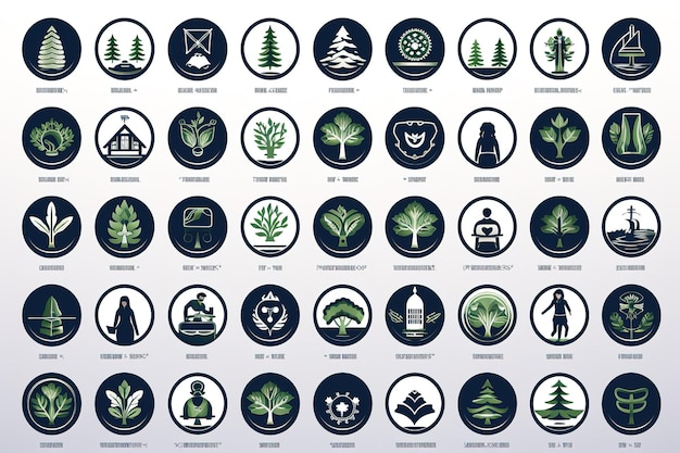 Vector christmas icons and elements set isolated on gray background vector illustration