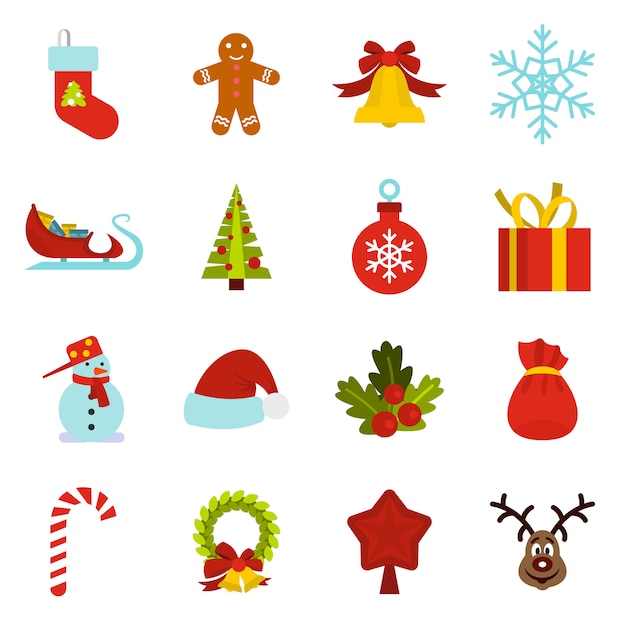 Christmas icons set