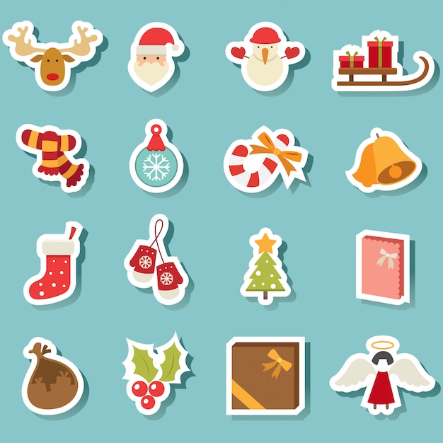 Vector christmas icons