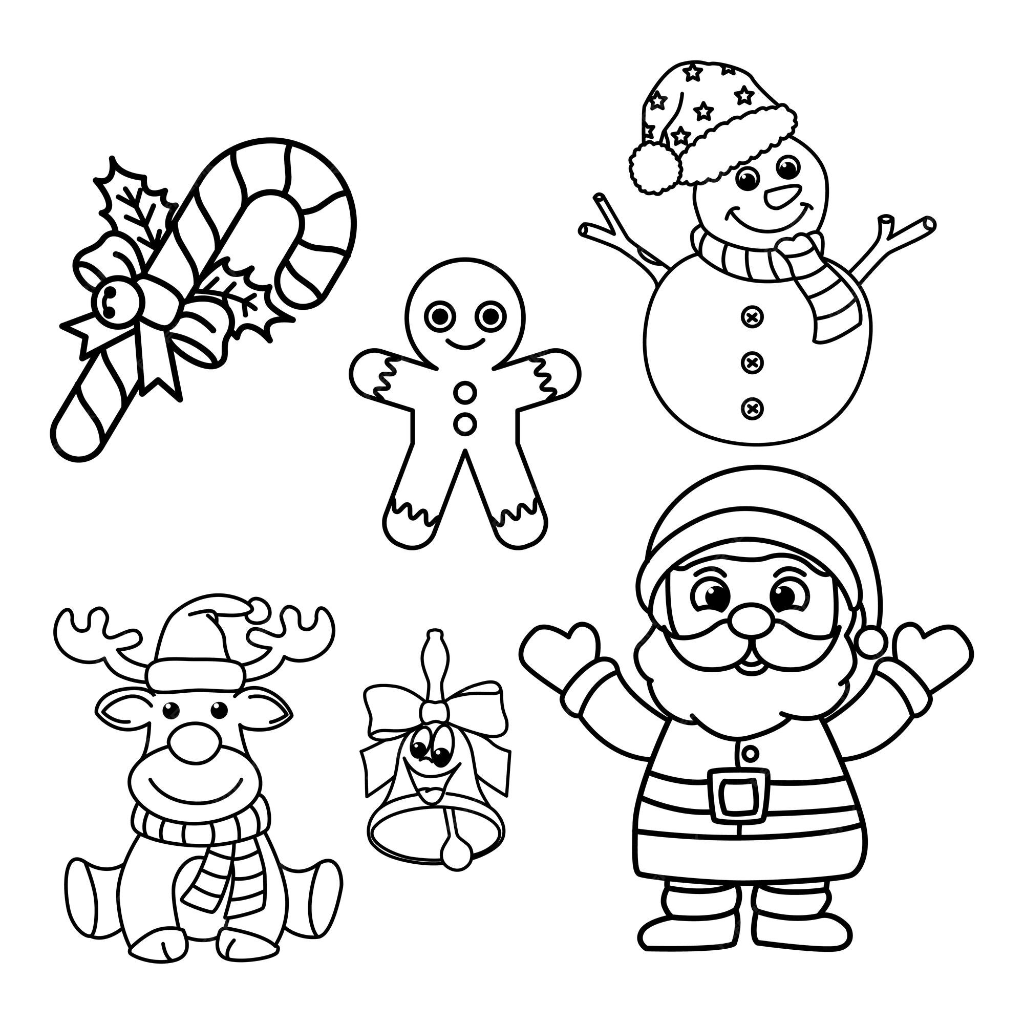Christmas Coloring Page And Gifts For Kids Outline Sketch Drawing Vector,  Christmas Coloring Page, Christmas Drawing, Wing Drawing PNG and Vector  with Transparent Background for Free Download